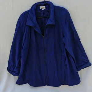 Vintage Lorovi 100% Pure Wool Jacket XL Royal Blue Heritage Coat Made in USA